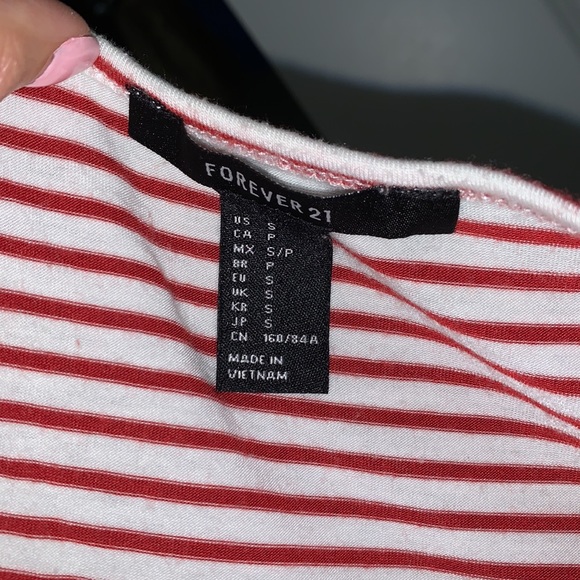 Forever 21 Striped Crop T-shirt - Picture 4 of 4